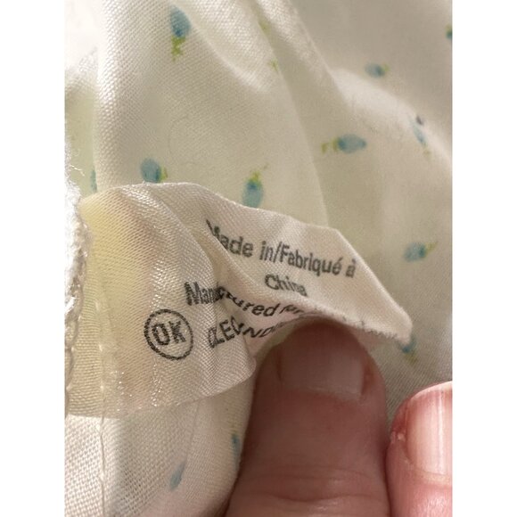 Vtg Cabbage Patch Kids Fancy PJs Top White Blue Rosebud Coleco 1980s 501 OK READ - Picture 9 of 15